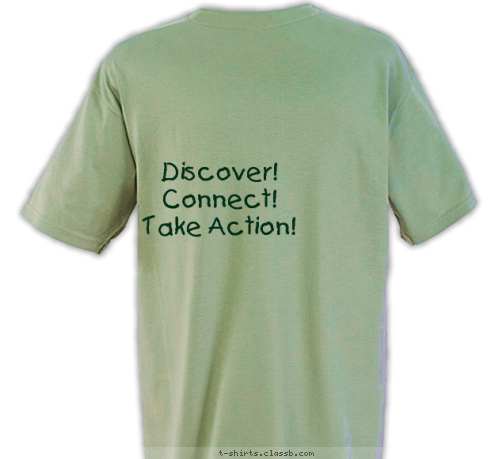 Discover!
Connect!
Take Action! Sembach, Germany USA Girl Scouts Overseas T-shirt Design 