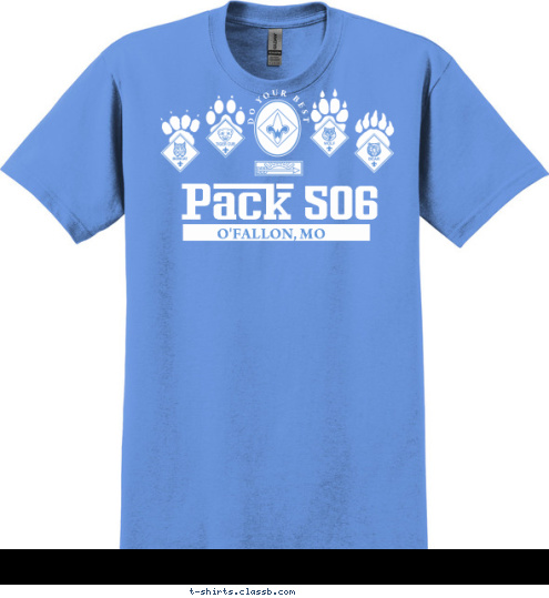 DO YOUR BEST O'FALLON, MO Pack 506 T-shirt Design 