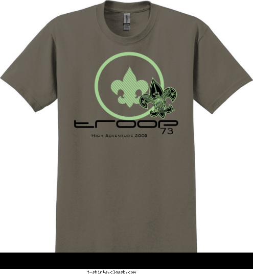 73 Troop  High Adventure 2009 T-shirt Design Design6