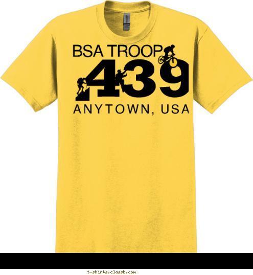 439 ANYTOWN, USA BSA TROOP T-shirt Design 