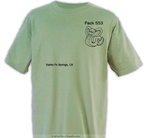 Santa Fe Springs, CA Pack 553
 T-shirt Design 