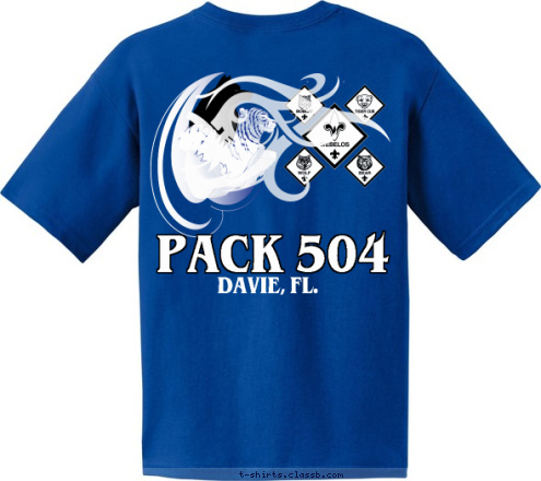 PACK 504    DAVIE, FL. T-shirt Design 