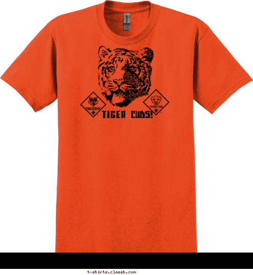 ANYTOWN, USA TIGER CUBS! PACK 123 T-shirt Design 