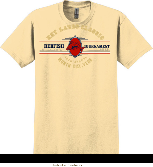 KEY LARGO CLASSIC KEY LARGO CLASSIC KEY LARGO CLASSIC KEY LARGO CLASSIC KEY LARGO CLASSIC REDFISH TOURNAMENT 40TH ANNUAL MONTH DAY,YEAR T-shirt Design SP1784