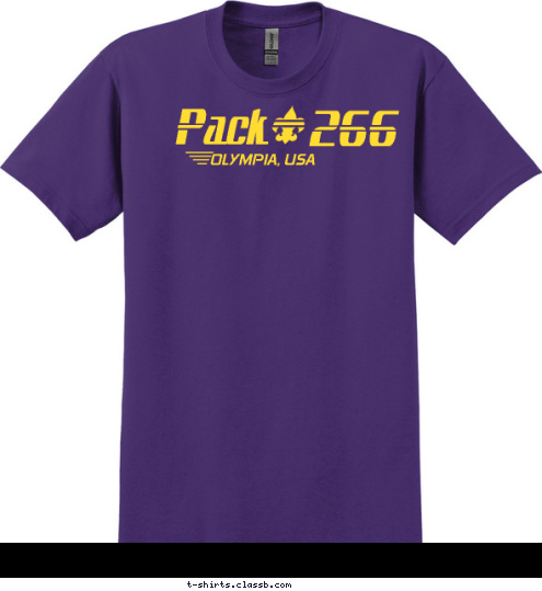 Pack 266 OLYMPIA, USA T-shirt Design 