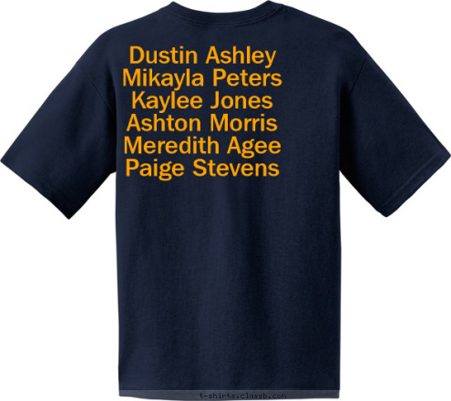 Dustin Ashley
Mikayla Peters
Kaylee Jones
Ashton Morris
Meredith Agee
Paige Stevens 2012 HIGH SCHOOL ROOSEVELT KEY CLUB T-shirt Design 