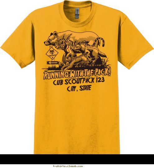 Your text here! CUB SCOUT PACK 123
CITY, STATE T-shirt Design SP4261