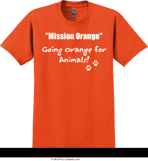 New Text Going Orange for
Animals!    