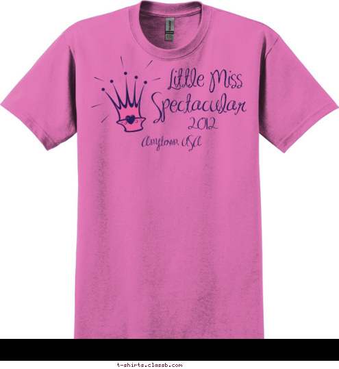 Anytown, USA 2012 Spectacular Little Miss T-shirt Design SP2455