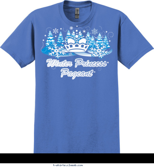 Pageant Winter Princess T-shirt Design SP2456