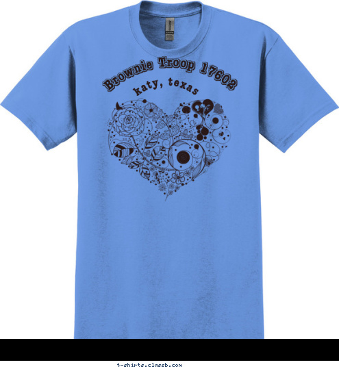 Brownie Troop 17602 katy, texas T-shirt Design 