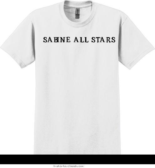 Sabine All Stars T-shirt Design 