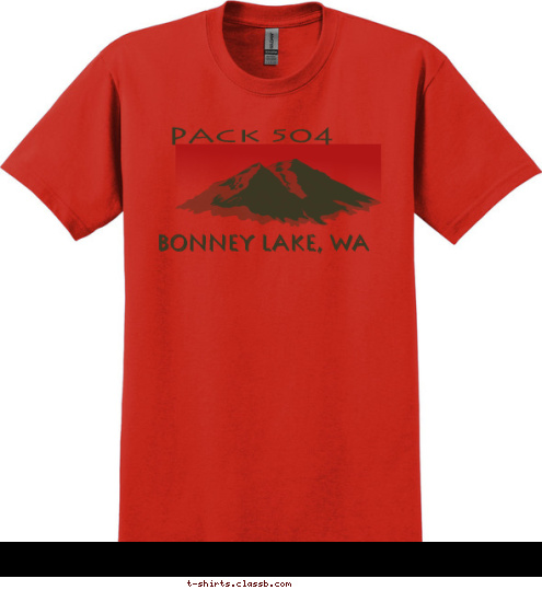 Your text here! CUB SCOUT PACK 504 Bonney Lake, WA T-shirt Design 