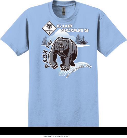 PACK 141  Belvidere, NJ  Cub
           
             Scouts
           
             T-shirt Design 