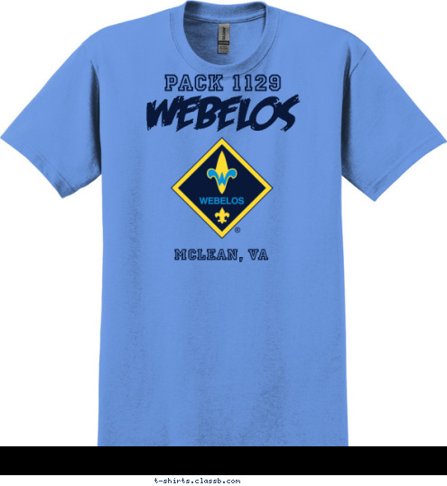 New Text PACK 1129   McLean, VA WEBELOS T-shirt Design 