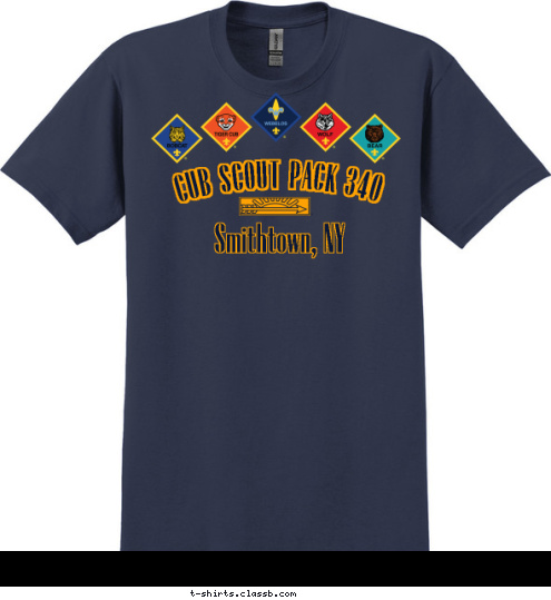 CUB SCOUT PACK 340 Smithtown, NY T-shirt Design 