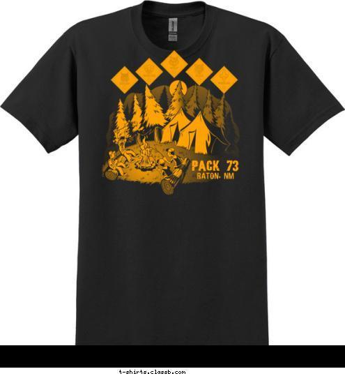 PACK 73 Raton, NM T-shirt Design 