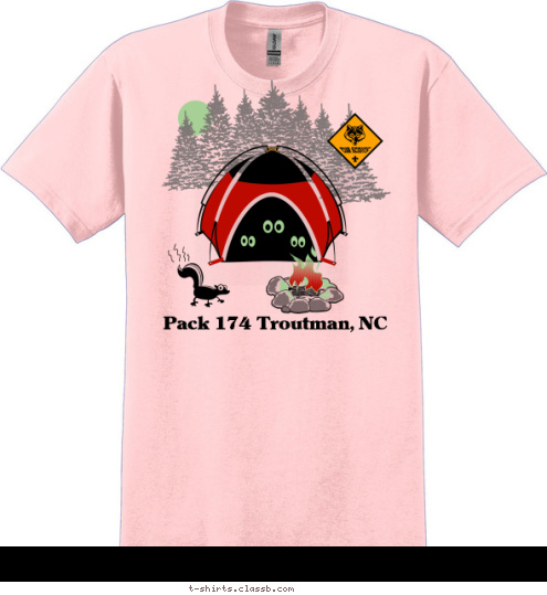 Pack 174 Troutman, NC T-shirt Design 