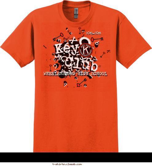 2012-2013 2011-2012 WHEELERSBURG HIGH SCHOOL WHEELERSBURG HIGH SCHOOL Club Club Key Key T-shirt Design 