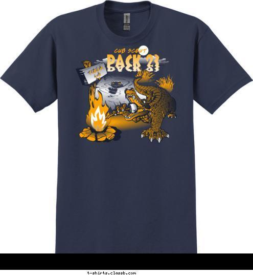 TIOGA,
LA CUB SCOUT PACK 23 T-shirt Design 