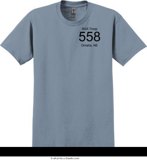 558 Omaha, NE BSA Troop  T-shirt Design 