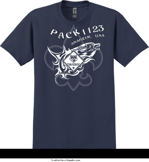 ANAHEIM, USA PACK  1123 T-shirt Design 