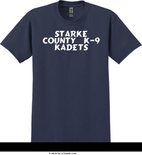 Starke County K-9 Kadets T-shirt Design 