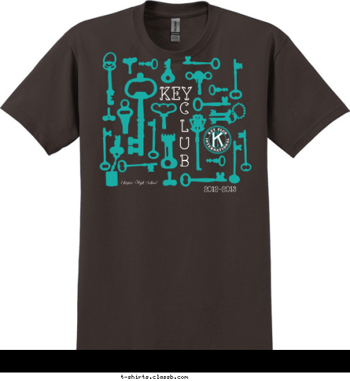 2012-2013 Chapin High School KEY C
L
U
B T-shirt Design 