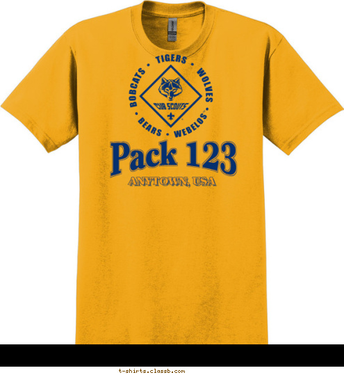 ANYTOWN, USA Pack 123 T-shirt Design 