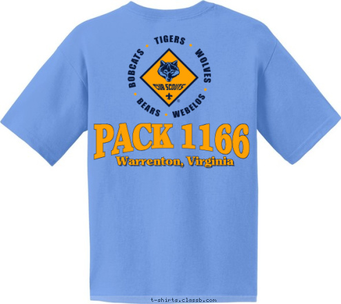 PACK 1166 Warrenton, Virginia T-shirt Design 