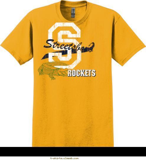 Streetsboro Rockets Rockets Rockets S T-shirt Design 