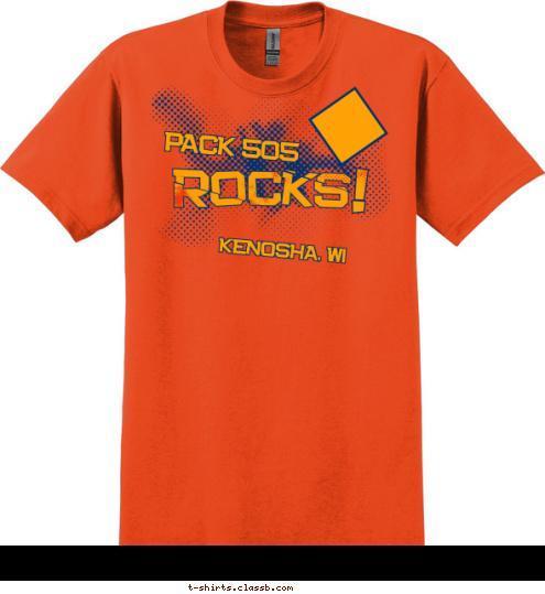 PACK 505 KENOSHA, WI T-shirt Design 