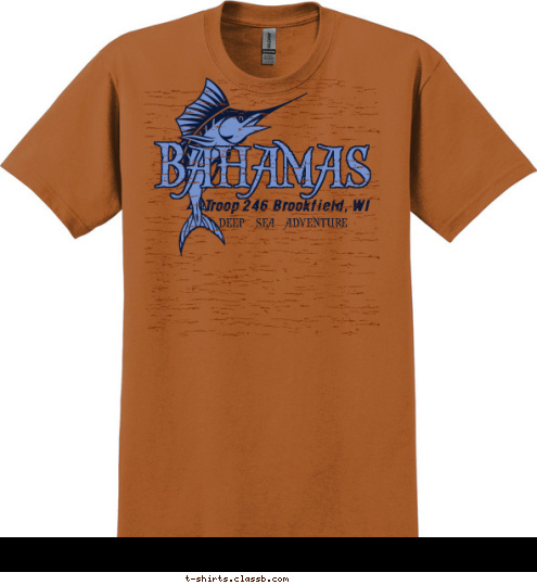 Sea  Bahamas  DEEP SEA ADVENTURE Troop 246 Brookfield, WI T-shirt Design 