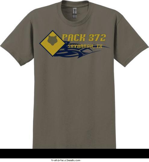 Savannah, TX PACK 372 T-shirt Design 