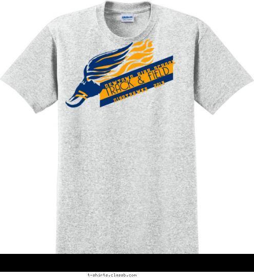 TRACK & FIELD NEWTOWN HIGH SCHOOL NIGHTHAWKS  2013 T-shirt Design Track2013