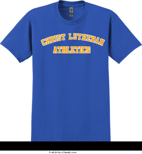 athletics Christ Lutheran T-shirt Design 