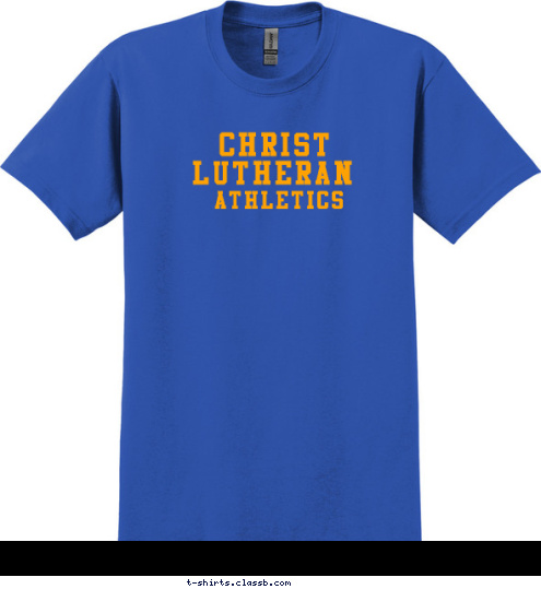 lutheran lutheran christ athletics T-shirt Design 