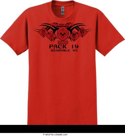 DO YOUR BEST Sissonville, WV PACK 19 T-shirt Design 