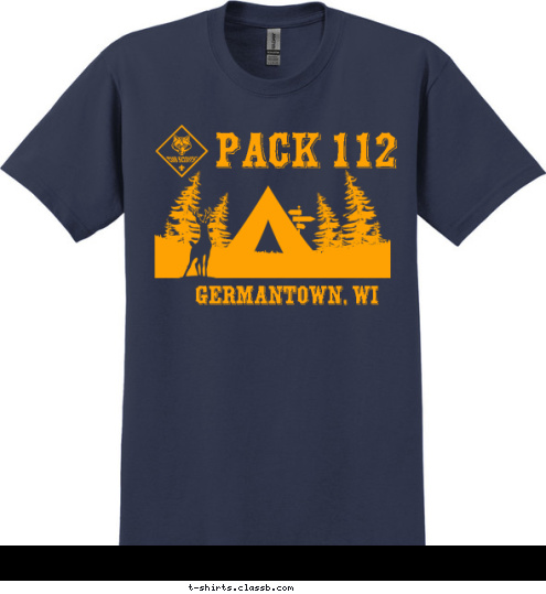  PACK 112 GERMANTOWN, WI  T-shirt Design 