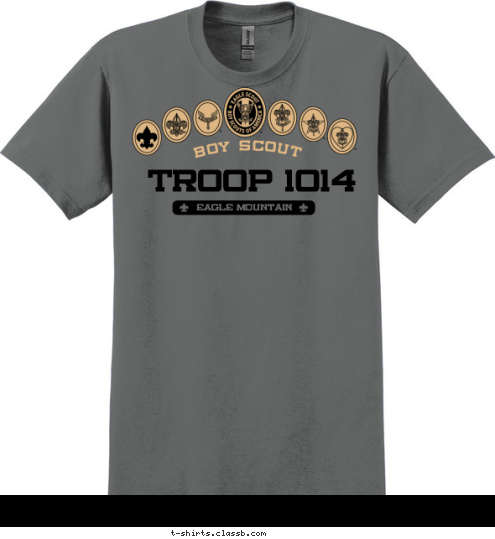 TROOP 1014 Eagle Mountain BOY SCOUT T-shirt Design 