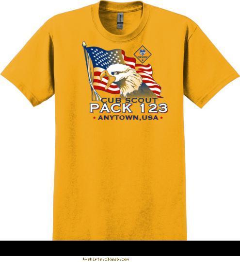 DO YOUR BEST CUB SCOUT PACK 123 ANYTOWN,USA T-shirt Design 