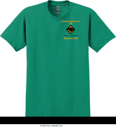 Sharon, MA Venturing Crew 95 T-shirt Design 