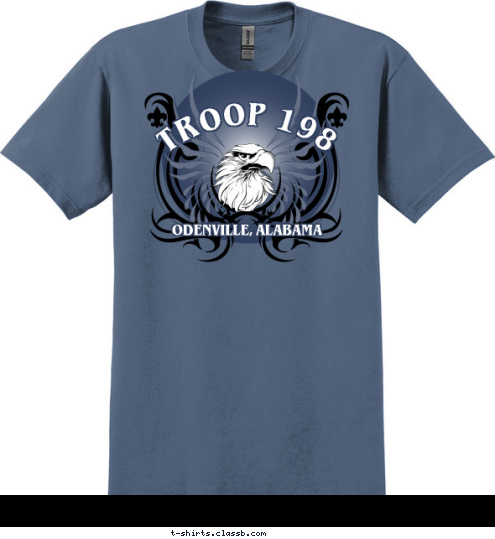 ODENVILLE, ALABAMA TROOP 198 T-shirt Design 