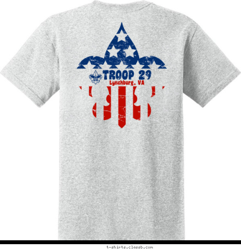 Lynchburg, VA TROOP 29 T-shirt Design 