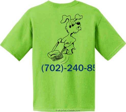 Your text here! (702)-240-8523 Jessicas Dog walking Business T-shirt Design 