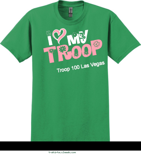 Troop 100 Las Vegas,Nevada TROOP my I T-shirt Design 