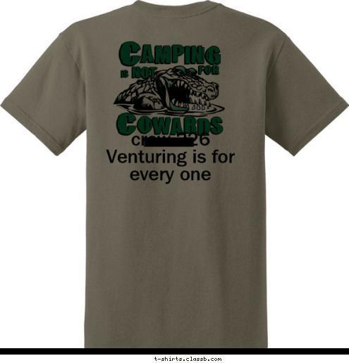 TROOP 123 crew 226 Venturing is for every one Anytown, USA T-shirt Design 