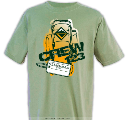 GLENSHAW
PA 123 CREW T-shirt Design 