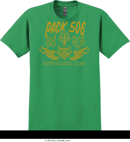 O'FALLON, MO PACK 506 T-shirt Design 