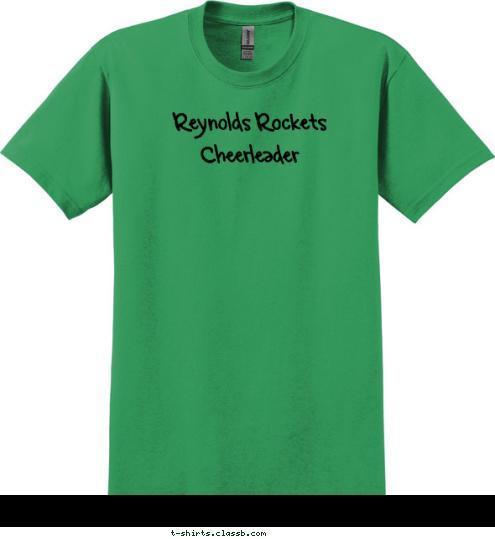 Reynolds Rockets Cheerleader T-shirt Design 